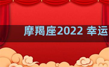 摩羯座2022 幸运色